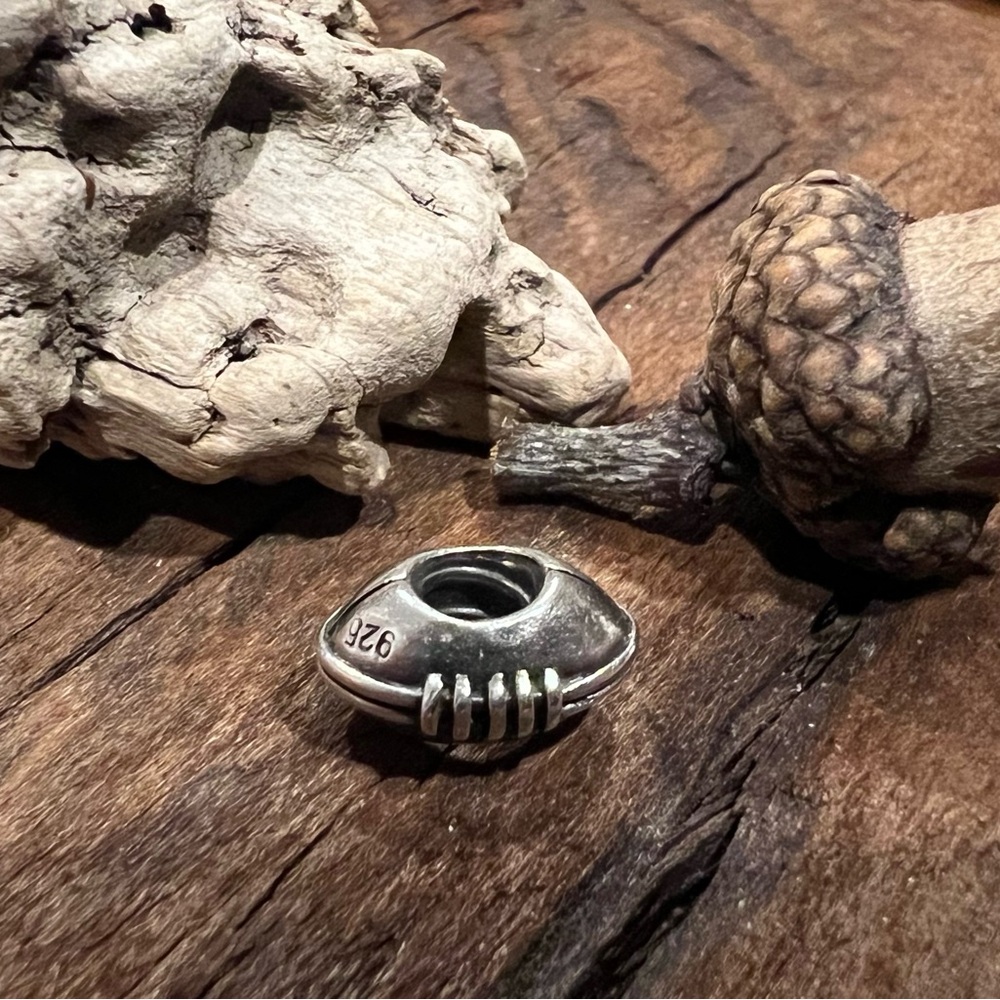 Authentic Pandora Football Ball Charm in Silver Sports 790384 Fut